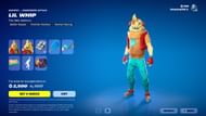 Lil Whip skin will remain listed in Fortnite until July 11, 2024 (Image via Epic Games)